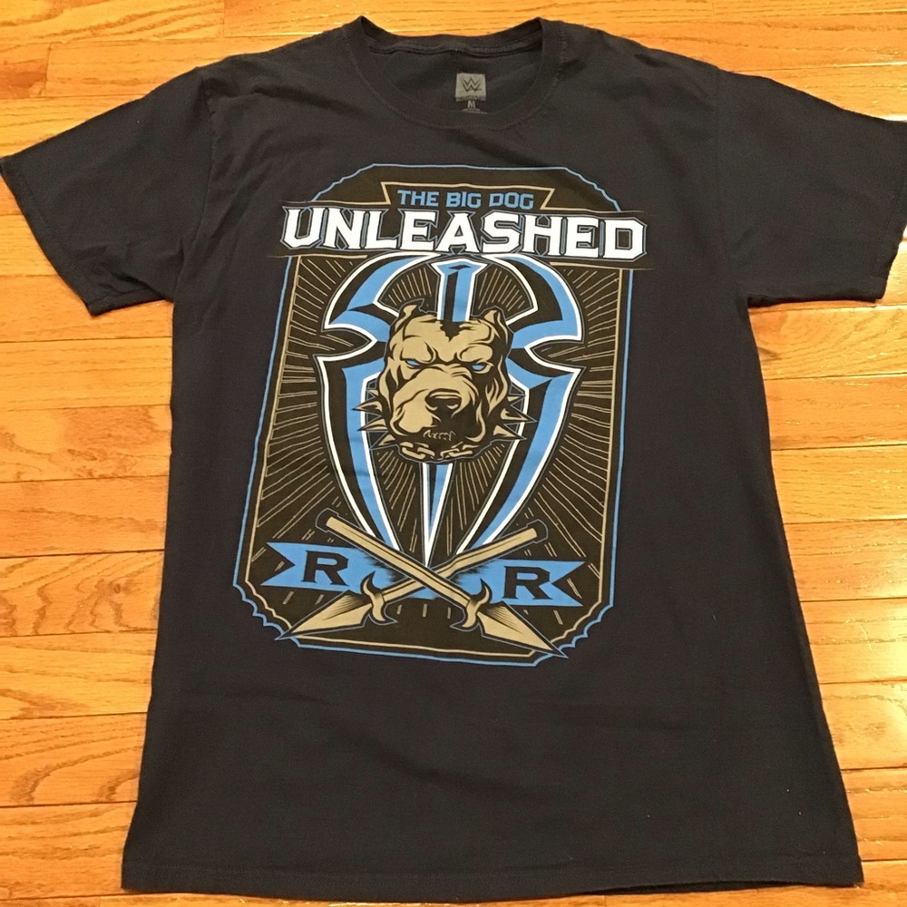 WWE The Big Dog Unleashed Roman Reigns Short Sleeve T Shirt - Men's Medium